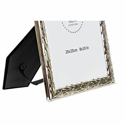 Fotorahmen DKD Home Decor 22 x 2 x 27 cm Silberfarben Metall