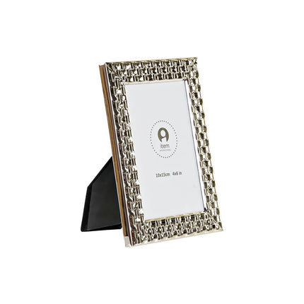Fotorahmen DKD Home Decor 13,5 x 2 x 18,5 cm Silberfarben Metall Shabby Chic