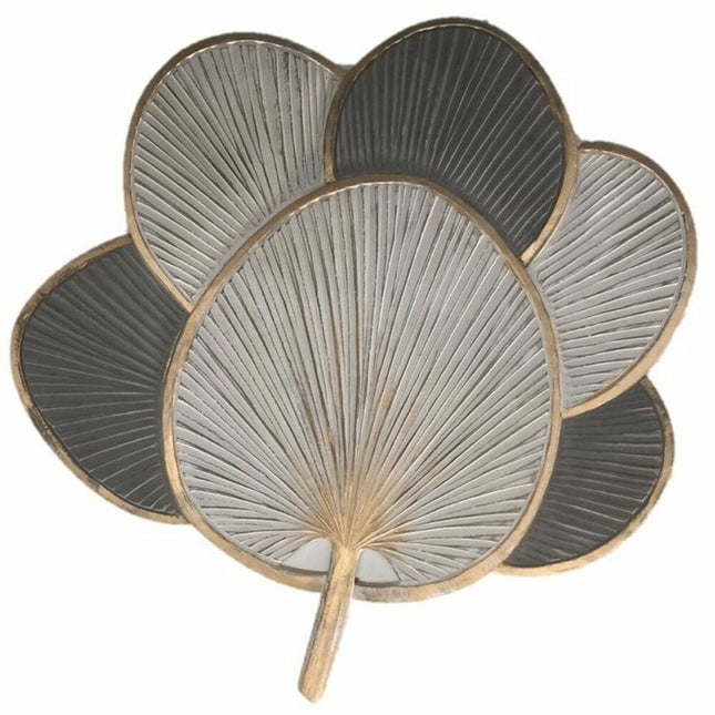 Wanddekoration DKD Home Decor Grau Gold Weiß Holz MDF (121 x 2 x 121 cm) (2 Stück)