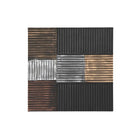 Wanddekoration DKD Home Decor Schwarz Gold Moderne Holz MDF (91 x 3 x 91 cm)
