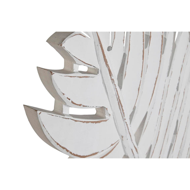 Kopfende des Betts DKD Home Decor MDF Weiß (150 x 3 x 150 cm)