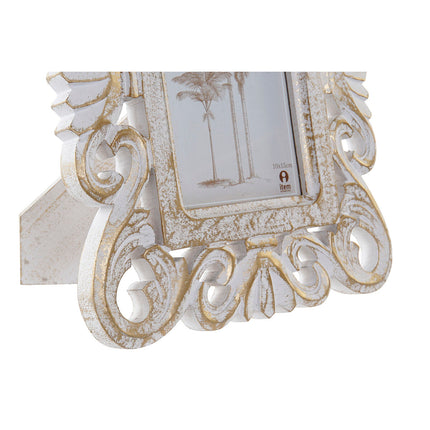 Fotorahmen DKD Home Decor 21 x 2,5 x 27 cm Kristall Holz MDF
