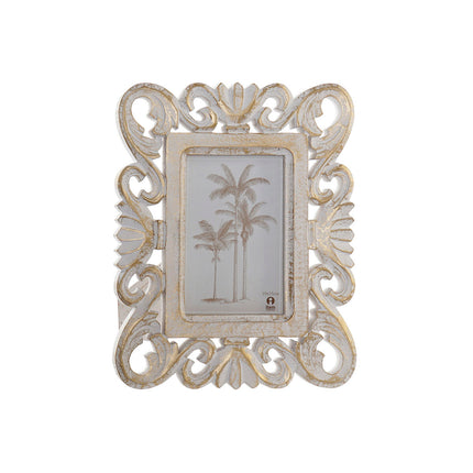 Fotorahmen DKD Home Decor 21 x 2,5 x 27 cm Kristall Holz MDF