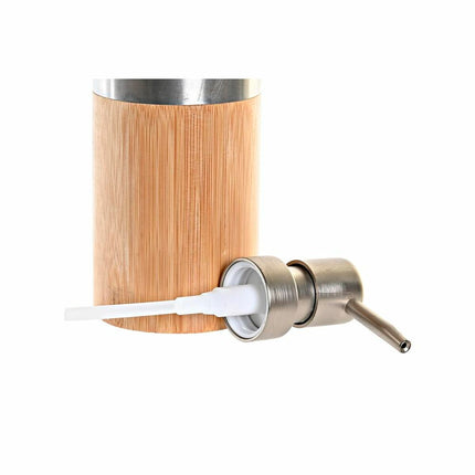 Badezimmer Set DKD Home Decor natürlich Silberfarben Bambus PP (2 Stücke) (7 x 7 x 17 cm)