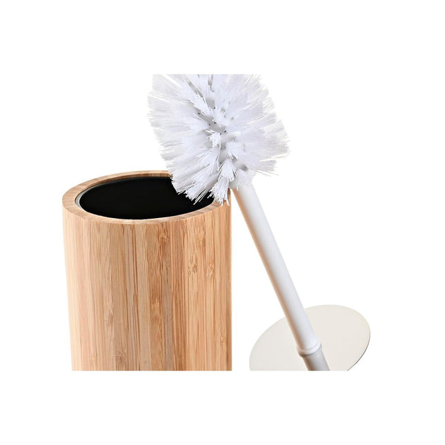 Toilettenbürste DKD Home Decor natürlich Silberfarben Metall (10 x 10 x 36,8 cm)