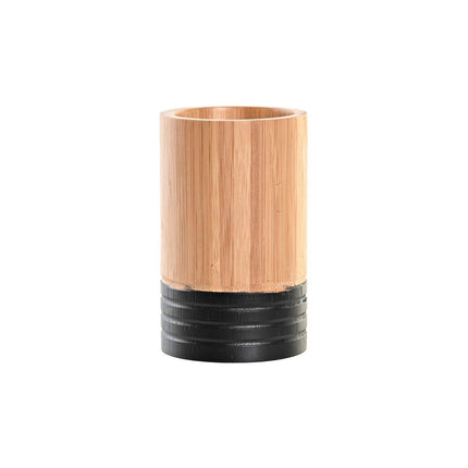 Zahnbürstenhalter DKD Home Decor natürlich Bambus (7 x 7 x 11 cm)