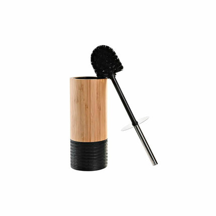 Toilettenbürste DKD Home Decor natürlich Schwarz (10 x 10 x 36,8 cm)