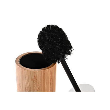 Toilettenbürste DKD Home Decor natürlich Schwarz (10 x 10 x 36,8 cm)