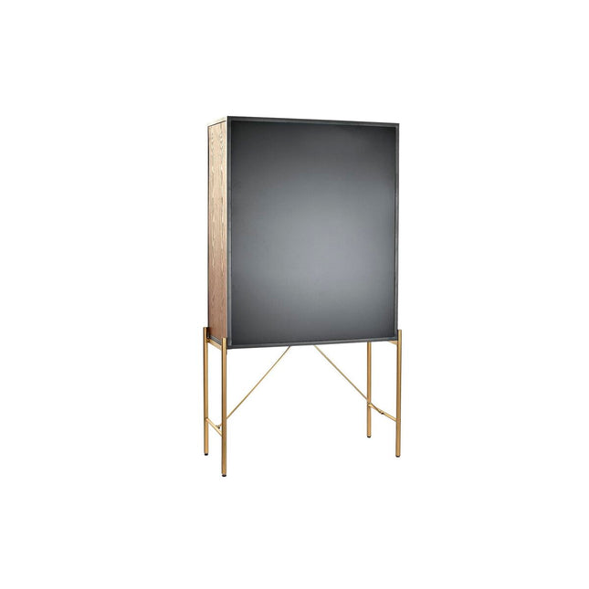 Anrichte DKD Home Decor Kristall Schwarz Gold Metall Braun Durchsichtig grün Dunkelbraun (85 x 35 x 155 cm)