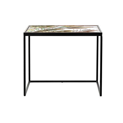 Set mit 3 Tischen DKD Home Decor Kristall Schwarz Gold Metall grün 60 x 40 x 50 cm