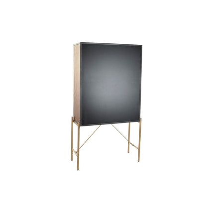 Anrichte DKD Home Decor 85 x 35 x 155 cm Kristall Schwarz Rosa Gold Metall Gelb