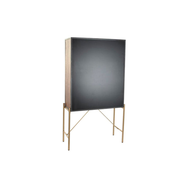 Anrichte DKD Home Decor 85 x 35 x 155 cm Kristall Schwarz Rosa Gold Metall Gelb
