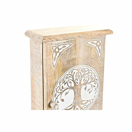 Schlüsselschrank DKD Home Decor Braun Weiß Mango-Holz (18 x 7,5 x 28 cm)