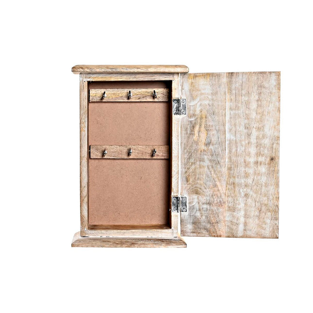 Schlüsselschrank DKD Home Decor Braun Weiß Mango-Holz (18 x 7,5 x 28 cm)