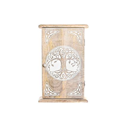 Schlüsselschrank DKD Home Decor Braun Weiß Mango-Holz (18 x 7,5 x 28 cm)