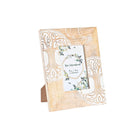 Fotorahmen DKD Home Decor 20 x 2 x 25,5 cm Kristall Baum Braun Weiß Mango-Holz Indianer