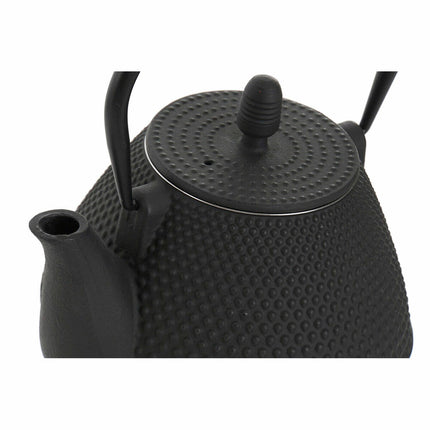 Teekanne DKD Home Decor Schwarz Edelstahl 1 L