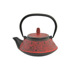 Teekanne DKD Home Decor Rot Schwarz 800 ml