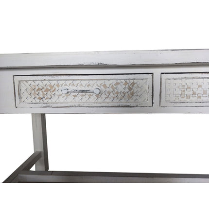 Esstisch DKD Home Decor Weiß Holz Eisen 160 x 80 x 80 cm