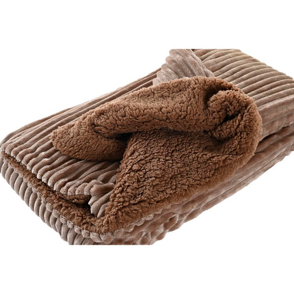 Decke DKD Home Decor 150 x 200 x 2 cm Braun Berg