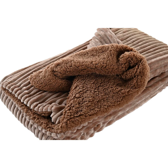 Decke DKD Home Decor 150 x 200 x 2 cm Braun Berg