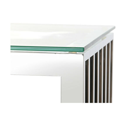 Konsole DKD Home Decor Kristall Silberfarben Durchsichtig Stahl 120 x 45 x 78 cm