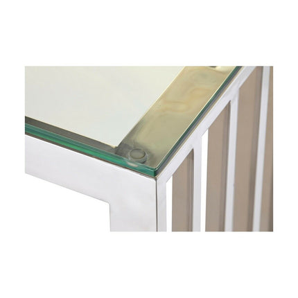 Konsole DKD Home Decor Kristall Silberfarben Durchsichtig Stahl 120 x 45 x 78 cm