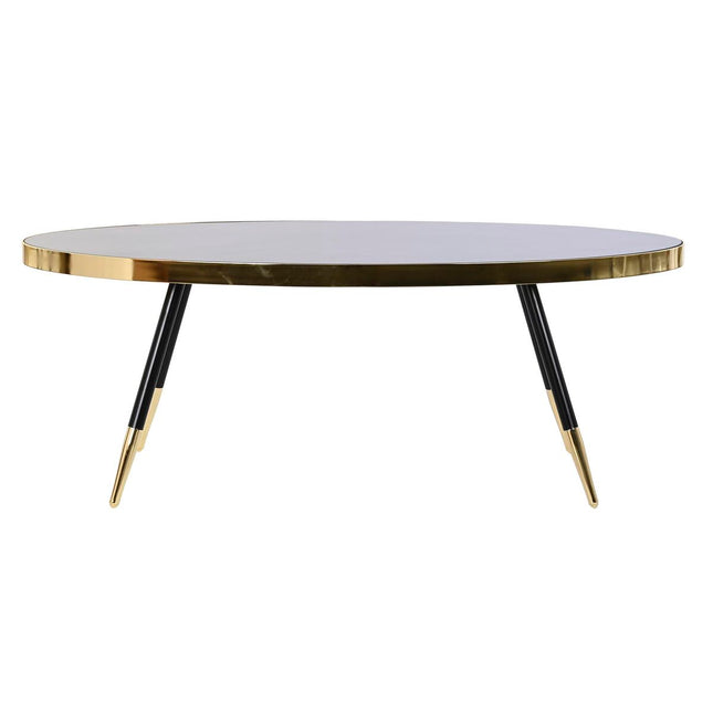 Beistelltisch DKD Home Decor Kristall Schwarz Gold Stahl (110 x 50 x 41,5 cm)