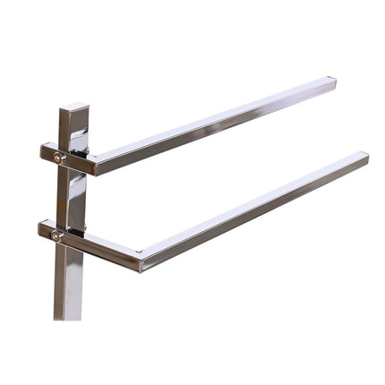 Handtuchständer DKD Home Decor Silberfarben MDF Stahl (45 x 21 x 80 cm)
