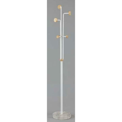 Hattestativ DKD Home Decor natürlich Metall Holz Weiß (1 x 1 x 177 cm)
