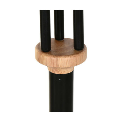 Hattestativ DKD Home Decor Schwarz Metall Holz (30 x 30 x 177 cm)