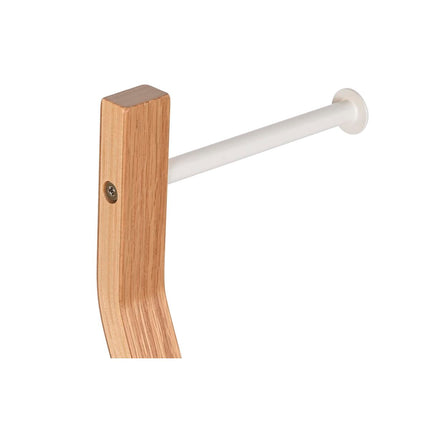 Toilettenpapierhalter mit Bürstenhalterung DKD Home Decor Holz Stahl (18,5 x 18,5 x 75 cm)