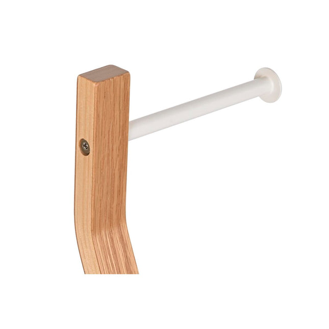 Toilettenpapierhalter mit Bürstenhalterung DKD Home Decor Holz Stahl (18,5 x 18,5 x 75 cm)