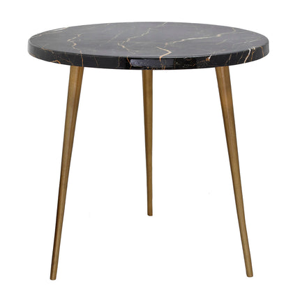 Beistelltisch DKD Home Decor Schwarz Gold Braun Aluminium (46 x 46 x 46 cm)