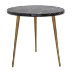Beistelltisch DKD Home Decor Schwarz Gold Braun Aluminium (46 x 46 x 46 cm)