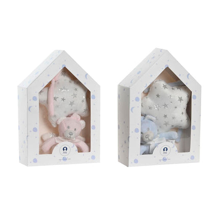 Plüschtier DKD Home Decor Halsband 13 x 6 x 40 cm Stern Bär (2 Stück)