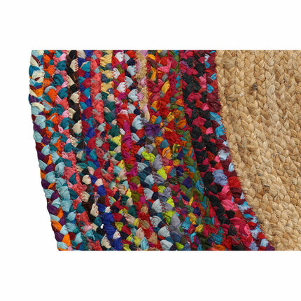 Teppich DKD Home Decor Polyester Baumwolle Bunt Jute (160 x 160 x 0,7 cm)