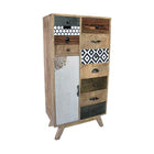Schubladenschrank DKD Home Decor Metall Kolonial Mango-Holz 55 x 30 x 110 cm