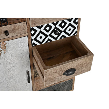 Schubladenschrank DKD Home Decor Metall Kolonial Mango-Holz 55 x 30 x 110 cm