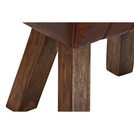 Beistellmöbel DKD Home Decor Holz Braun Haut (40 x 32 x 53 cm)