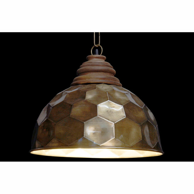 Deckenlampe DKD Home Decor Gold Metall Holz 25 W 50 W (39 x 39 x 34 cm)