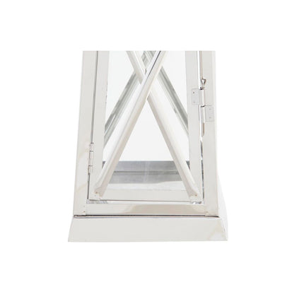 Laternen DKD Home Decor Verchromt Kristall Silberfarben Stahl 22 x 22 x 50 cm
