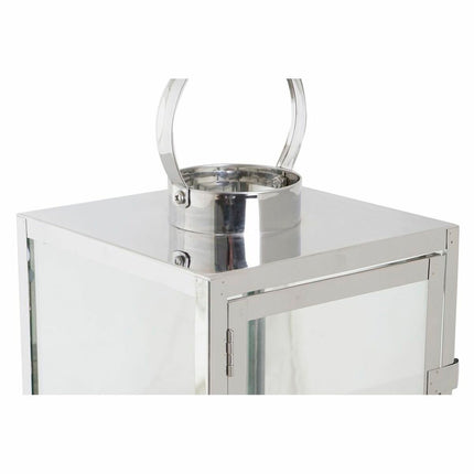Laternen DKD Home Decor Verchromt Kristall Silberfarben Metall (26 x 26 x 30 cm)