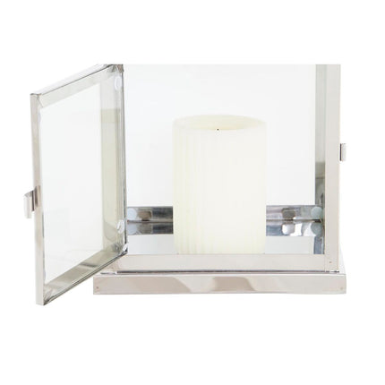 Laternen DKD Home Decor Verchromt Kristall Silberfarben Metall (26 x 26 x 30 cm)