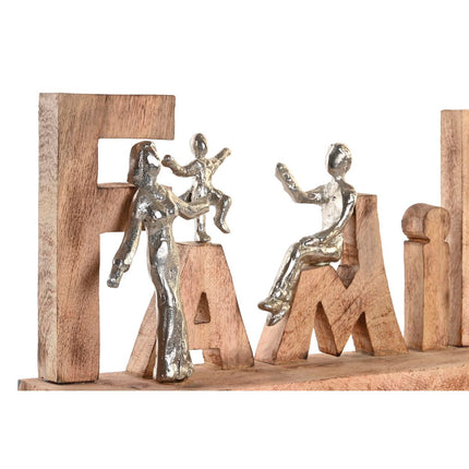 Deko-Figur DKD Home Decor Braun Aluminium Mango-Holz (59 x 8 x 24 cm)