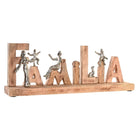 Deko-Figur DKD Home Decor Braun Aluminium Mango-Holz (59 x 8 x 24 cm)