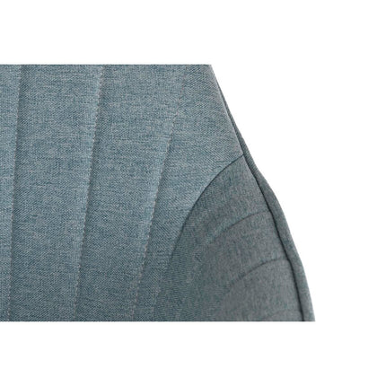 Esszimmerstuhl DKD Home Decor Blau Gold Metall (55 x 55,5 x 88 cm)