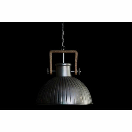 Deckenlampe DKD Home Decor Silberfarben Eisen Mango-Holz 50 W (41 x 41 x 40 cm)