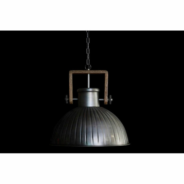 Deckenlampe DKD Home Decor Silberfarben Eisen Mango-Holz 50 W (41 x 41 x 40 cm)