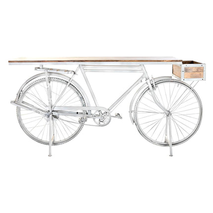 Konsole DKD Home Decor 195 x 40 x 91 cm Braun Weiß Eisen Mango-Holz